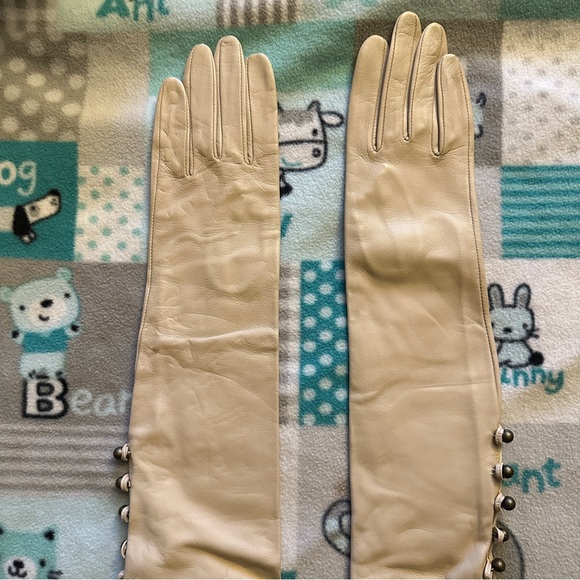 Ports 1961 taupe leather gloves - Picture 5 of 9